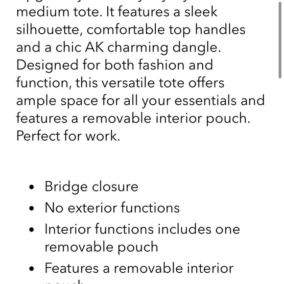 Anne Klein Bunnie Texture Shoulder Bag in Beige Tan Leather Tote Bag - Picture 12 of 13